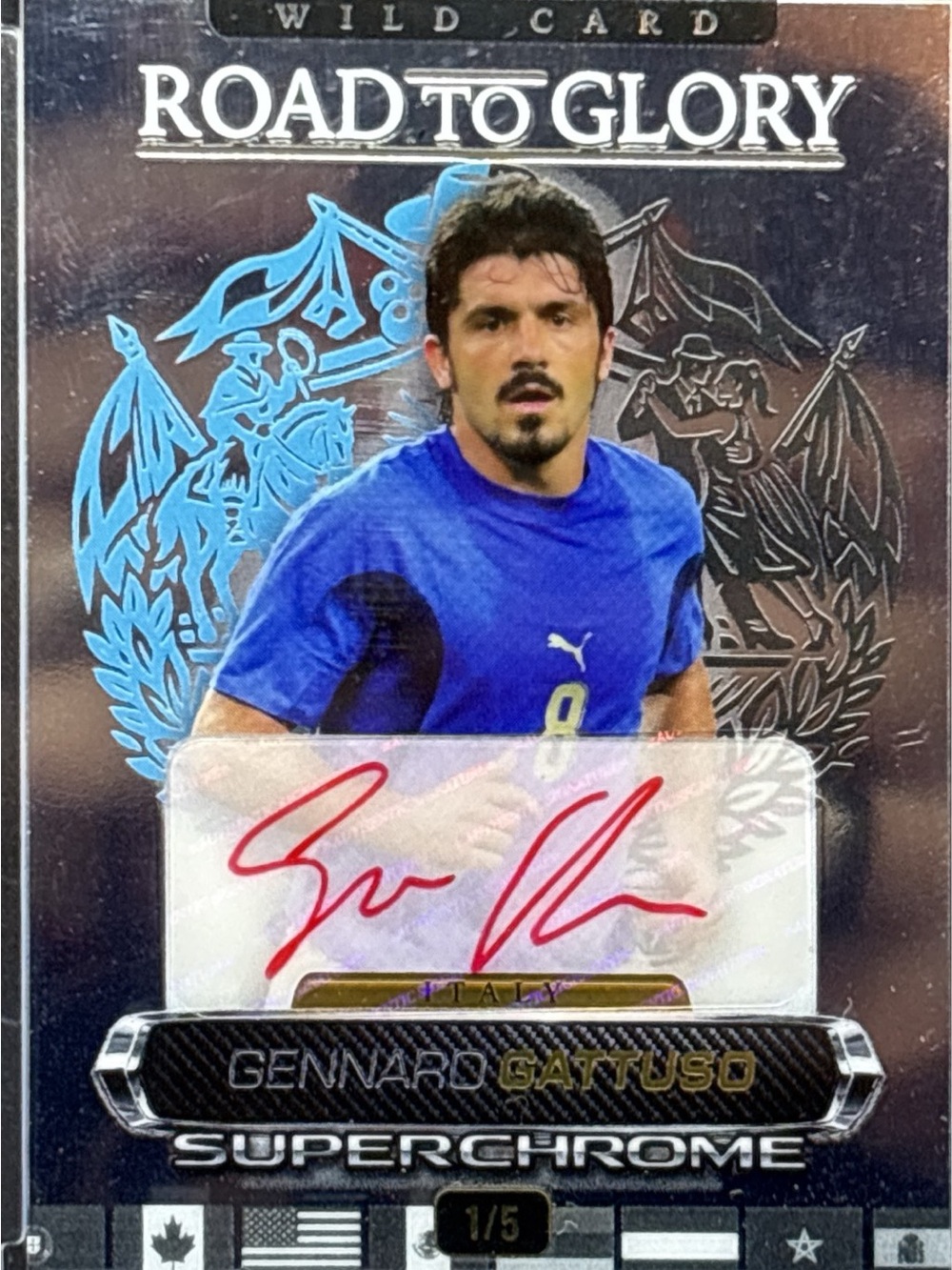 Wild Card Gennaro Gattuso Autograph Trading Card — LE 1/5